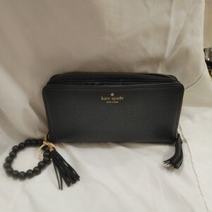 Kate Spade Black Wallet with Tassel